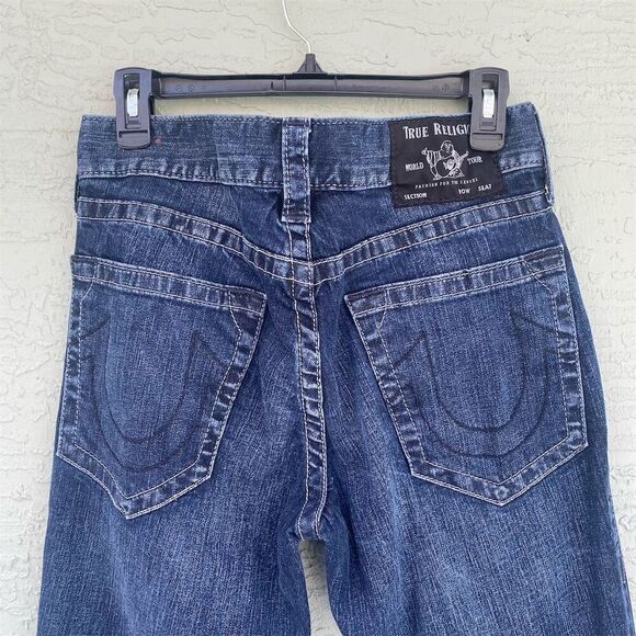 True Religion Men's Rocco Relaxed Skinny Jeans Blue Size 31 x 33 - Picture 4 of 11